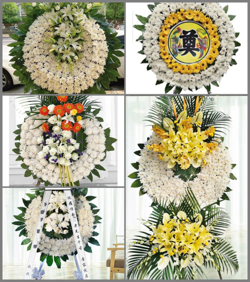 广东江门市恩平市沙湖镇伍边村花圈速递
